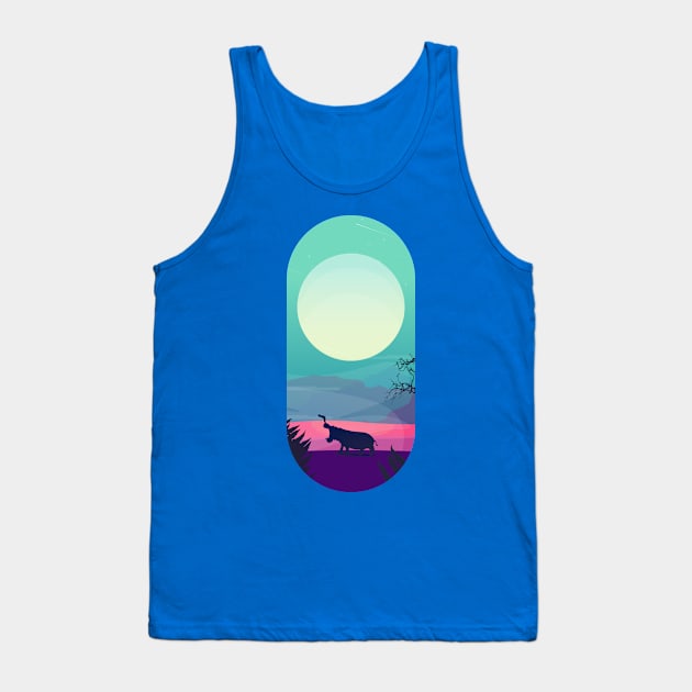 Hippo Tank Top by schirodesign